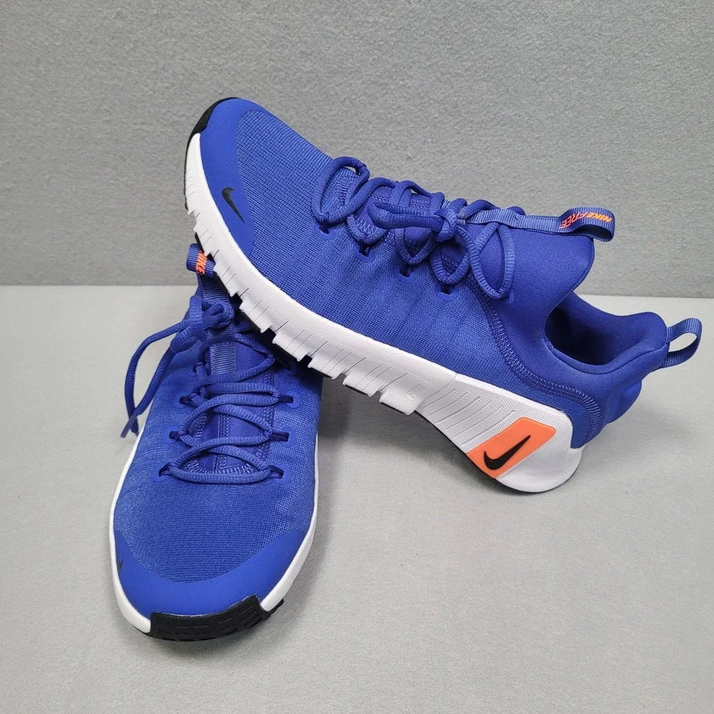Nike Free Metcon 6 Hyper Royal Orange Mens Training Shoes FJ7127-401 Size 10.5
